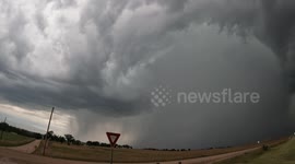 July 31st, 2023 - A timelapse of a storm cell rapidly expanding towards Fort Collins, Colorado. Cloud rotation visible on left side of the cell! Storm spotter POV camera.