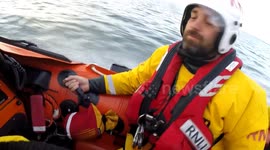 Coast guards race out to submerged van off Yorkshire coast