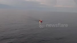 Argentine navy rescues fishermen from stranded boat