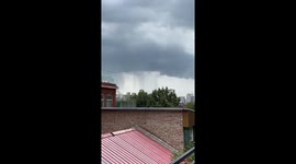Bizarre localised rainfall phenomenon spotted in central China