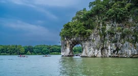 Xiangbi Mountain Scenic Spot in Guilin, China