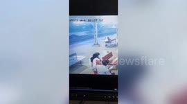 Vigilant cop saves life of woman who slipped while boarding moving train in eastern India