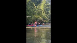Family Kayaking Chaos