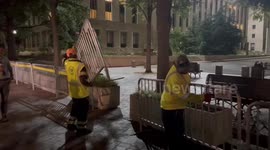 US: Security Barriers Set Up Outside DC Court Ahead Of Trump Arraignment 3