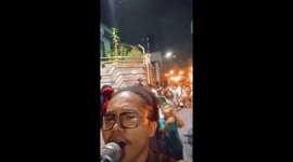 Close call at the torch relay: commemorating Suro in South Jakarta