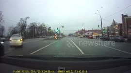 158768079 Fast Car Causes Major Collision