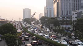 Prolonged dry season worsens pollution in Jakarta, Indonesia