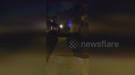 Police Officer Rescues Family From Apartment Fire In Orange County, CA, USA