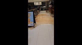 Dirty Water Floods Taguig Building