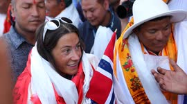 Norwegian mountaineer Kristin Harila Nepali mountaineer Tenjen (Lama) Sherpa becoming the world's fastest climbers to scale all peaks above 8,000 meters