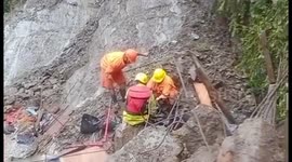 Massive landslide wreaks havoc in northern India with three bodies rescued