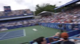 Climate Protesters INTERRUPT a tennis match between Andy Murray and Taylor Fritz in DC, Dragged Out of the Stadium