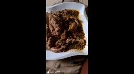 Cooking for her family and friends because it's her birthday