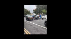 Bath row Birmingham 
motorcycle accident today, 
He lost control so he bumped to a Taxi was parked on the side of the road