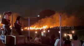 Japan: Massive Grass Fire Breaks Out At Fireworks Festival Venue In Tokyo