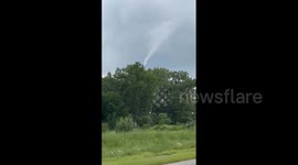 US: Rope-Like Funnel Cloud Spotted In Nebraska