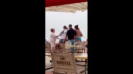 Beach brawl in Primorye: woman takes down two in fiery verbal skirmish