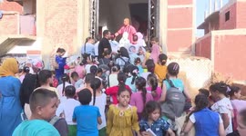 Home-based library brings joy of reading to Egyptian village kids