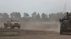 Multinational Forces Conduct Combined Arms Live-Fire Exercise In Bemowo Piskie, Poland
