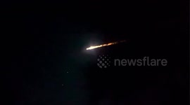Ball of fire streaking across Australian night sky 'probably Russian rocket'