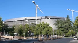 Real Madrid's Santiago Bernabeu Stadium Finalizes Its Construction in Madrid, Spain