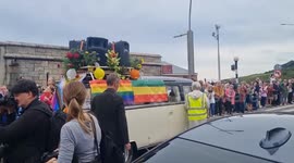 Ireland: Fans Pack Streets In Bray For Sinead O’Connor’s Funeral Procession 2