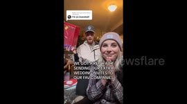 Wedding invite hack earns couple gifts from celebs: Ingenious fun or deceptive tactic?