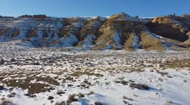 A very solid approaching of snow topped mountains in NEW MEXICO