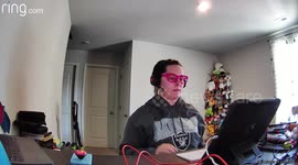 Woman's Chair Gives Out