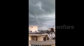 Italy: Huge Waterspout Spotted Over Coast Of Francavilla Al Mare, Abruzzo