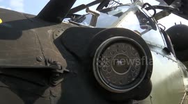 Russia says it destroyed Ukrainian war machine with anti-tank missile fired from Ka-52 attack helicopter
