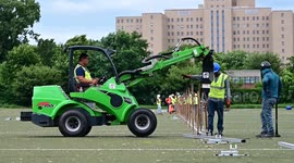 Migrants Tent Going Up On Randalls’ Islands in New York, USA