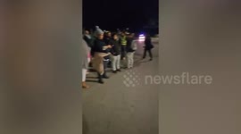 South Africa taxi strike residents form barricade helping neighbours to travel safely