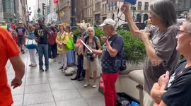 Indictment Is Read at Trump Indictment Rapid Response Event in New York, USA