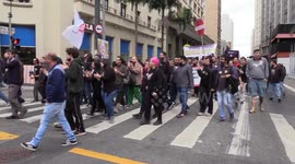 116 Etecs and Fatecs Workers Strike in Sao Paulo, Brazil