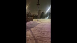 Police Appear to Pursue Snowmobiler (ID: 373509640)