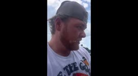 Man Scores Entire Dropped Pallet Of Bottled Water