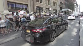 SAG-AFTRA and WGA Strike Continues in New York, NY, USA