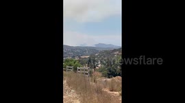 US: Thousands Evacuate As Bunnie Fire In Ramona, CA Spreads