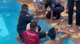 Chinese girl, 6, stuck in pool drain for three hours rescued in Thailand