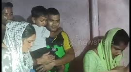 Rescue operation team rescues people stuck in flood in northern India