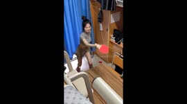 Dormitory ping pong takes an unconventional twist in China