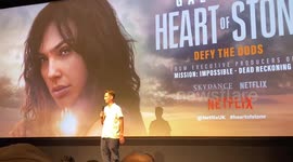 Heart of Stone premiere with director Tom Harper and pre recorded message from Gal Gadot, Jamie Dornan and Alia Bhatt