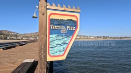 View of Ventura Pier, Ventura State Beach, Ventura CA, USA