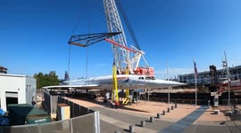 Concorde moved from museum to naval yard in Brooklyn for restoration