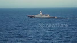 Russia says its Navy practiced fighting off mock enemy air raid with Chinese vessels in Pacific Ocean