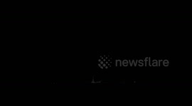 SpaceX Falcon 9 rocket carrying Starlink satellites launches from Cape Canaveral in Florida