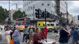 Police cordon off Oxford Street after person 'hit by bus' just days after social media induced chaos