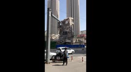 Spectacular controlled demolition: astonishing video captures building's graceful collapse in Shenyang, China