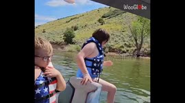 Dramatic girl is fully convinced she's drowning while being perfectly fine